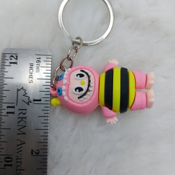 2/$19  Labubu bee outfit pink keychain - Picture 6 of 7